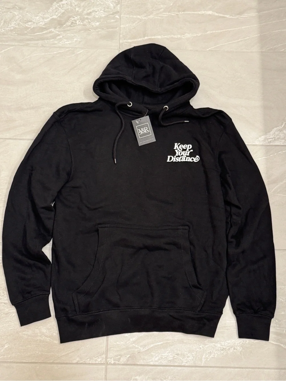 Young & Reckless Keep Your Distance Black Hoodie Skater Grunge Style